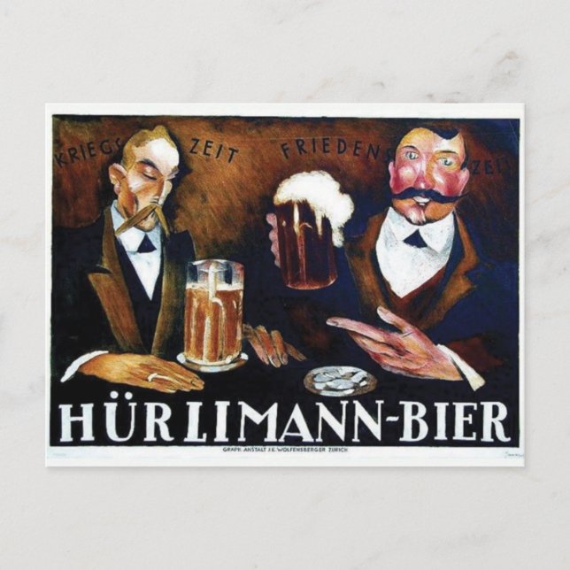 Vintage Ad Poster Postkarte (Vorderseite)