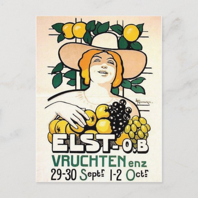 Vintage Ad Poster Postkarte (Vorderseite)