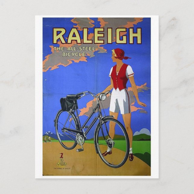 Vintage Ad Poster Postkarte (Vorderseite)