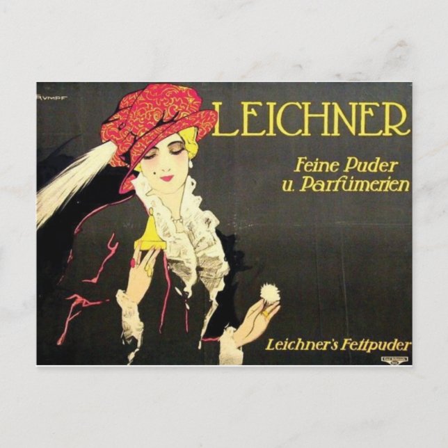 Vintage Ad Poster Postkarte (Vorderseite)