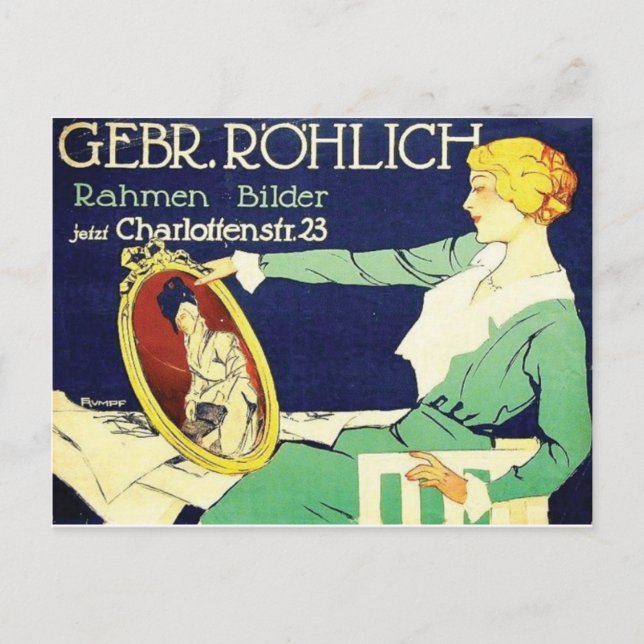 Vintage Ad Poster Postkarte (Vorderseite)