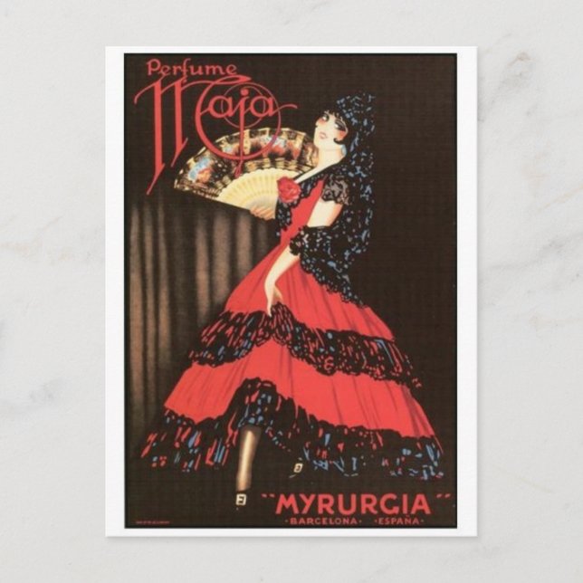 Vintage Ad Poster Postkarte (Vorderseite)