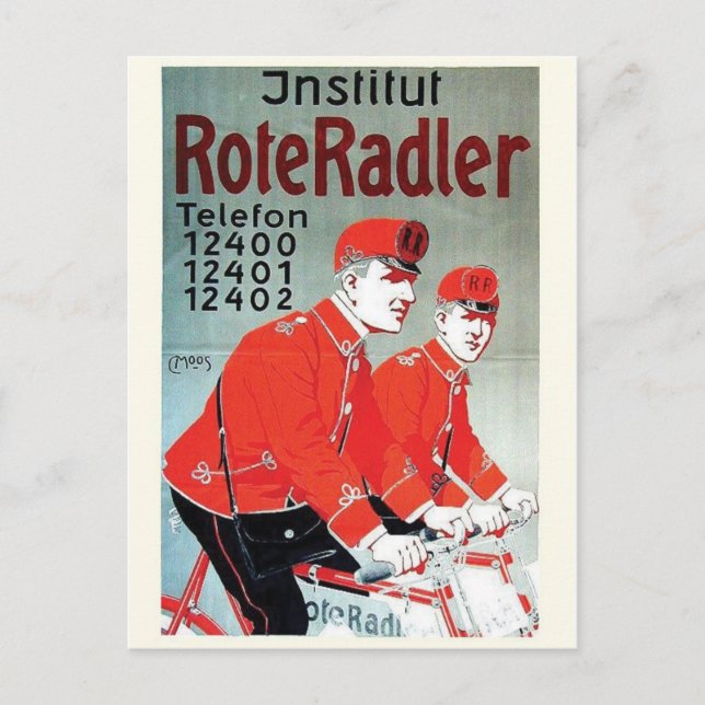 Vintage Ad Poster Postkarte (Vorderseite)