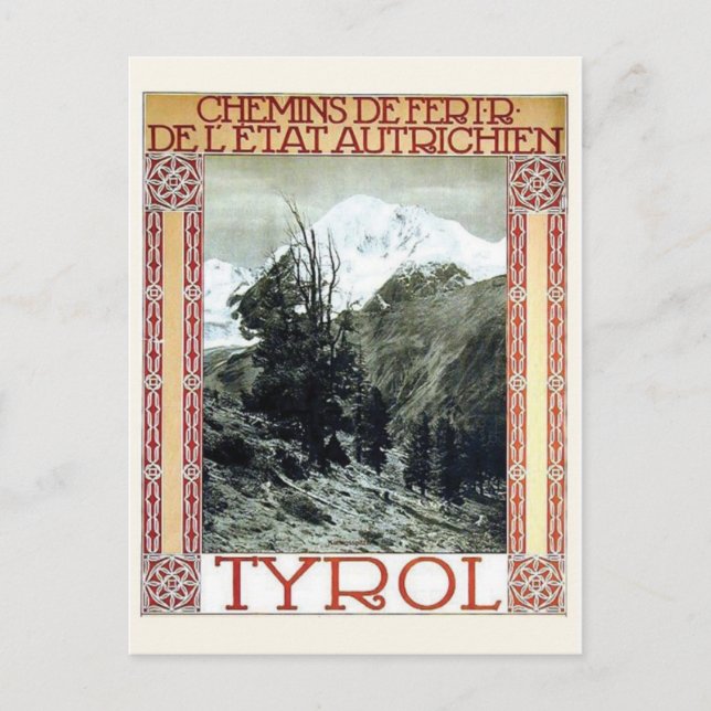 Vintage Ad Poster Postkarte (Vorderseite)