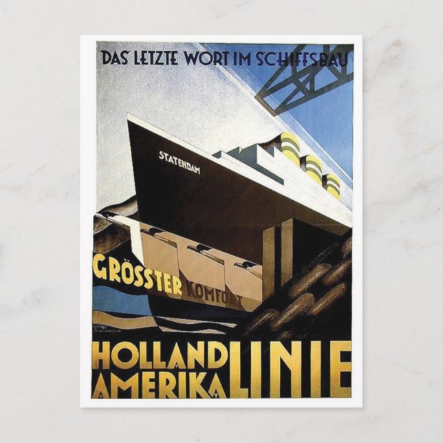 Vintage Ad Poster Postkarte (Vorderseite)