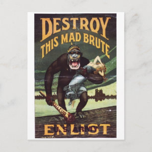 Vintage Ad Poster Postkarte