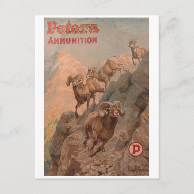 Vintage Ad Poster Postkarte (Vorderseite)