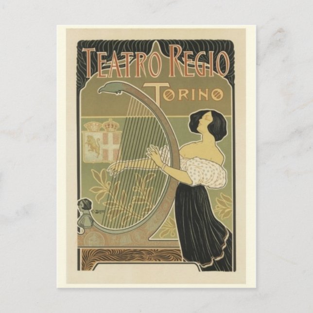 Vintage Ad Poster Postkarte (Vorderseite)