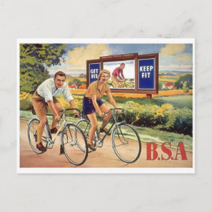 Vintage Ad Poster Postkarte