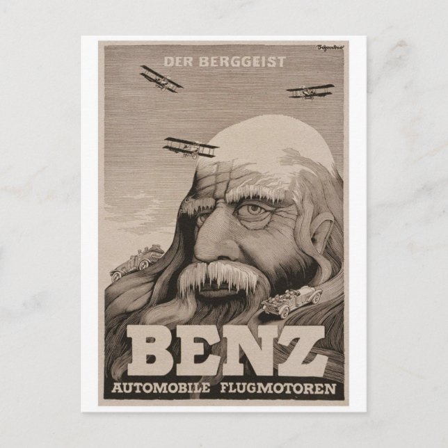 Vintage Ad Poster Postkarte (Vorderseite)