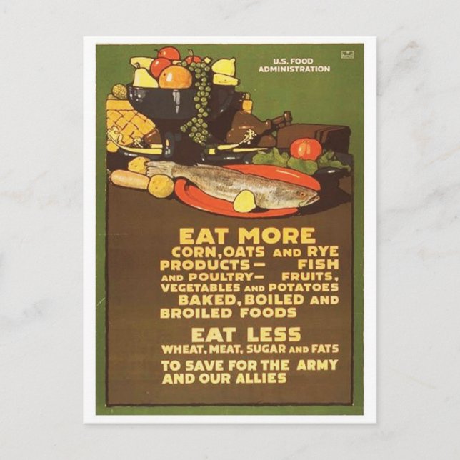 Vintage Ad Poster Postkarte (Vorderseite)