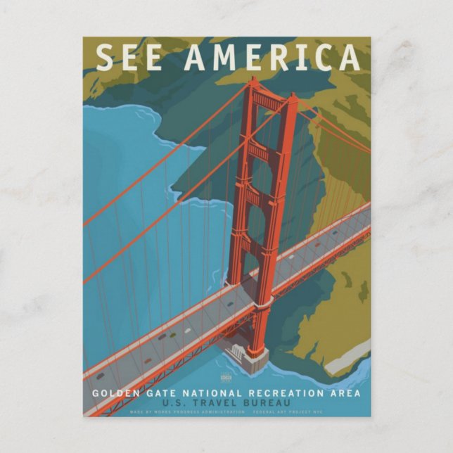 Vintage Ad Poster Postkarte (Vorderseite)