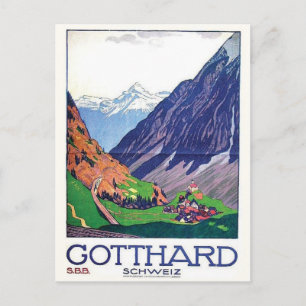Vintage Ad Poster Postkarte
