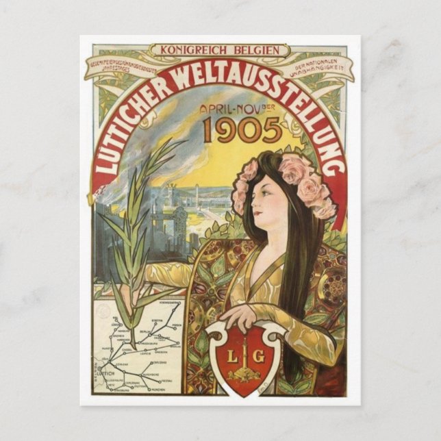 Vintage Ad Poster Postkarte (Vorderseite)