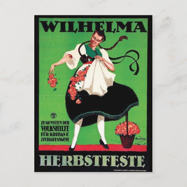 Vintage Ad Poster Postkarte (Vorderseite)