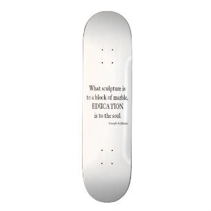 Vintage Addison Bildungs-Soul-Zitat-Schablone Skateboard