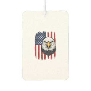 Vintage-Adler-Amerikanische-Flagge-Patriotisches-S Autolufterfrischer