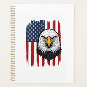 Vintage-Adler-Amerikanische-Flagge-Patriotisches-S Planer
