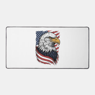Vintage-Adler-Amerikanische-Flagge-Patriotisches-S Schreibtischunterlage
