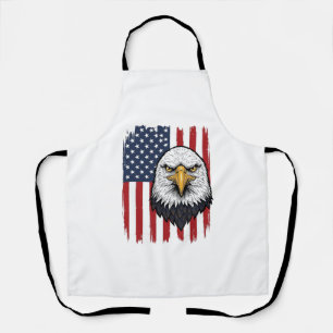 Vintage Adler Amerikanisches Flagge Patriotisches Schürze