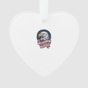 Vintage-Adler-patriotisches Band-Vektor-Shirt-Desi Ornament