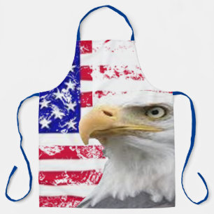 Vintage-Adler-US-Flagge-4.-Juli-BBQ-Grill-Koch Schürze