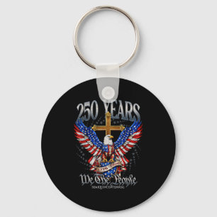Vintage Adler USA-Flagge 250 Jahre 1776-2026 250. Schlüsselanhänger