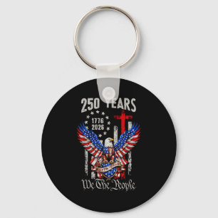Vintage Adler USA-Flagge 250 Jahre 1776-2026 250. Schlüsselanhänger