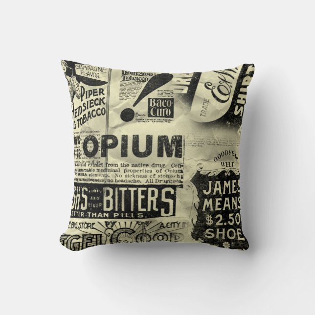 Vintage Ads Pillow Kissen (Vorderseite)