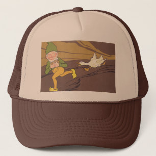 Vintage Aesop Fable Gans, die das Goldene Ei beher Truckerkappe