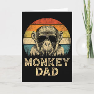 Vintage Affe Dad Affenliebhaber Daddy Vater&#; s Karte