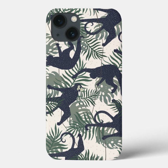 Vintage-Affenmuster Case-Mate iPhone Hülle (Rückseite)