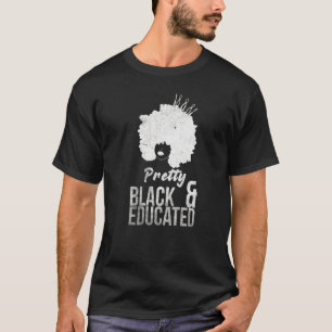 Vintage Afrikanerin Afro Schön Und Gebildet Melani T-Shirt