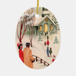 Vintage afrikanische amerikanische keramik ornament