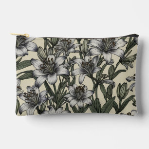 Vintage afrikanische Lily-Blume Zubehörtasche