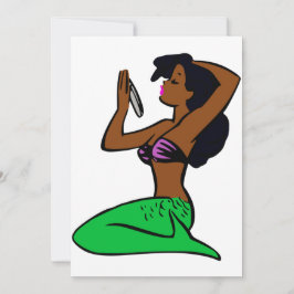 Vintage afrikanische Meerjungfrau Einladung