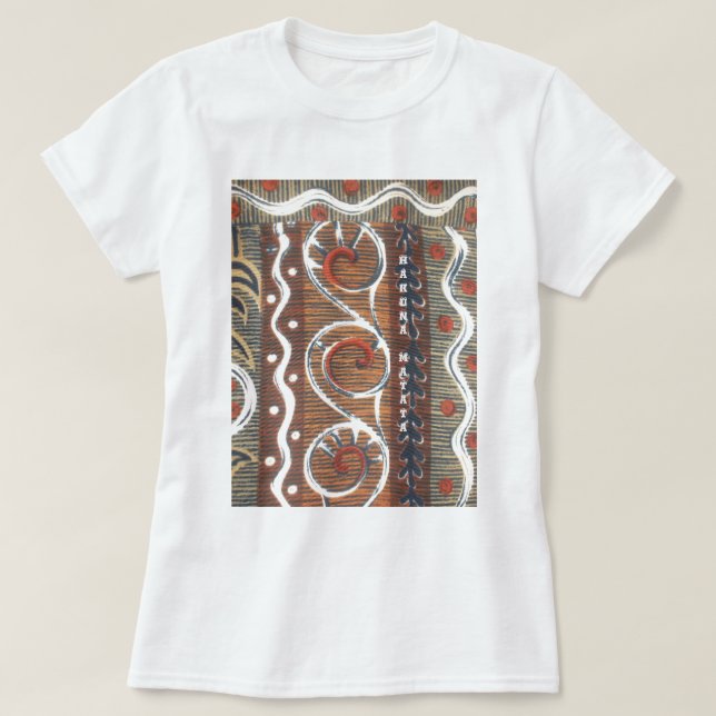 Vintage afrikanische Motist Art Print T-Shirt (Design vorne)