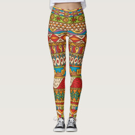 Vintage afrikanische Muster  Leggings