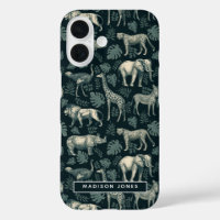 Vintage afrikanische Safari-Tiere