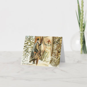 Vintage Afrikanische Weihnachtskarte Feiertagskarte