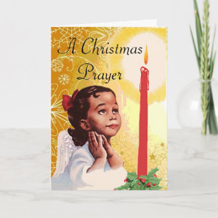 Vintage Afrikanische Weihnachtskarte Feiertagskarte