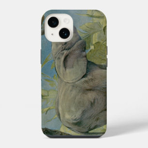 Vintage afrikanischer Elefant im Dschungel, EJ Det iPhone Hülle