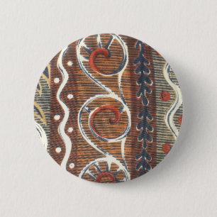 Vintage afrikanischer Motiv-Kunstprint Button