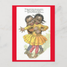 Vintage Afroamerikanisches Paar Valentinstag