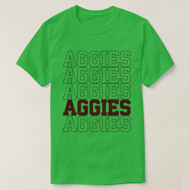 Vintage Aggies School Spirit T - Shirt (Design vorne)
