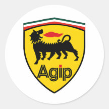 Vintage Agip Logo Coffee Mug with Six-Legged Dog
