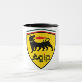 Vintage Agip Logo Coffee Mug with Six-Legged Dog Tasse