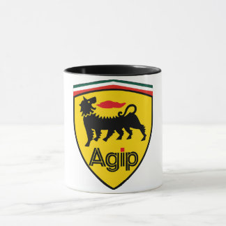 Vintage Agip Logo Coffee Mug with Six-Legged Dog Tasse