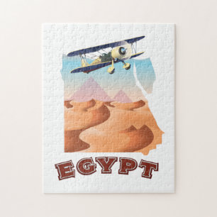 Vintage-Ägypten-Karte Reiseplakat Puzzle