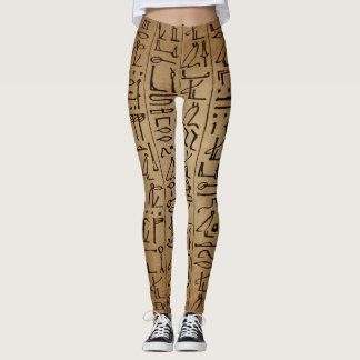 Vintage ägyptische Hieroglyphen-Leggings Leggings